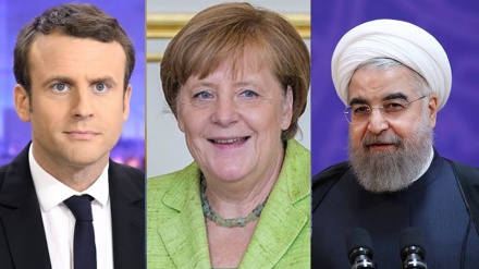 Bisedë telefonike e presidentit Ruhani me presidentin Makron dhe kancelaren Merkel