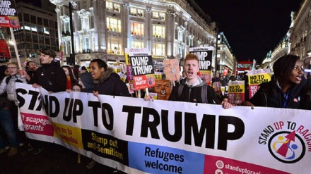 英国民众广泛反对特朗普访问伦敦