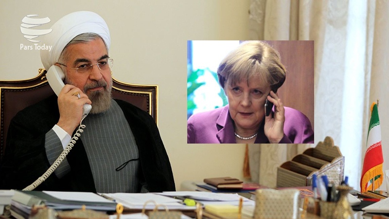 Präsident Rohani spricht mit Bundeskanzlerin Merkel über Zukunft des Atomabkommens