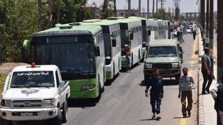 Continúa salida de terroristas y sus familiares en Darra+video