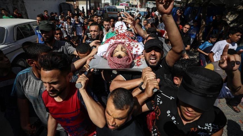 ガザ地区南部でパレスチナ人少年が殉教