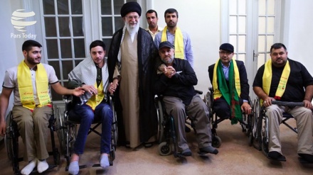 Lübnan Hizbullah gazileri İslam inkılabı rehberiyle görüştü 