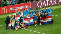 サッカーＷ杯ロシア大会、クロアチアが初の決勝進出