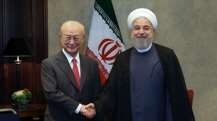 Ganawar Shugaba Rauhani Da Shugaban Hukumar IAEA A Vienna