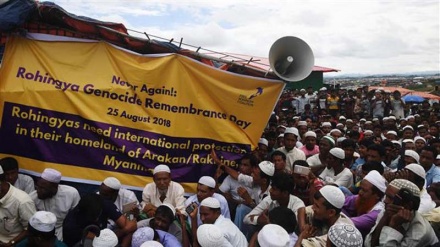 Rohingya protest for 'justice' on Myanmar crackdown anniversary