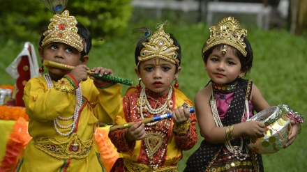 Festa e lindjes së Krishna në Indi