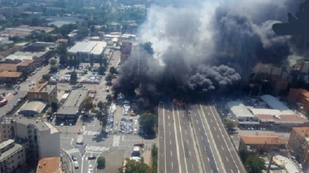 Italy: Tanker explodes after accident, 2 killed, 70 injured