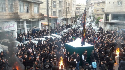 Tolışi mıxtəlifə vıronədə Huseyni əzodorəti mərosim