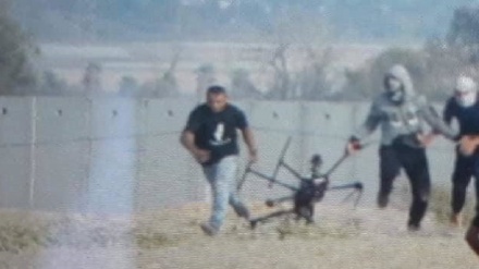 Siyonistlere ait bir  İHA Filistinliler tarafından düşürüldü