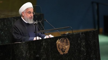 İ Bıə Milləton Təşkilati sər assembeliədə Ruhani votışe: İroni vədə Amerkə dıvləti botilə siyosəton məğlub bəbe.