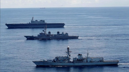 日本とイギリス、南シナ海で共同訓練