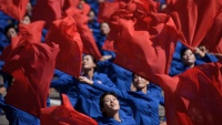 北朝鮮建国７０周年の式典