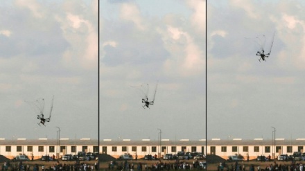 Filistin'li protestocular, Siyonist rejim İHA'sını düşürdü