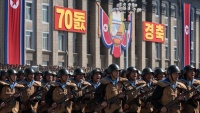 北朝鮮建国７０周年の式典