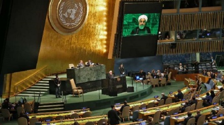 prezdent Həsən Ruhani İMT sər assambleyadə ehandımon