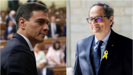 Sánchez pide a Torra que abra un diálogo dentro de Cataluña