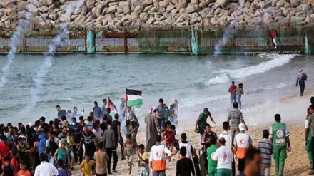 ガザ沿岸での海上行進で、イスラエル軍の銃撃によりパレスチナ人１名が殉教
