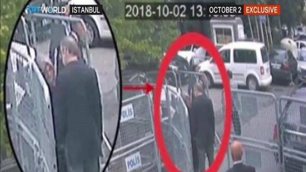 Қошиқчининг Арабистоннинг Истанбулдаги консуллик биносига кираётган пайтдаги расмлари эълон қилинди 