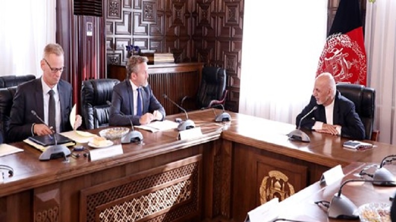 غنی با وزیر خارجه دانمارک دیدار کرد