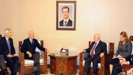 Staffan de Mistura Temui Walid Muallem