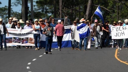 Reprimen protesta ciudadana en Honduras+video 