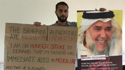 Son of jailed Bahraini activist end hunger strike in London