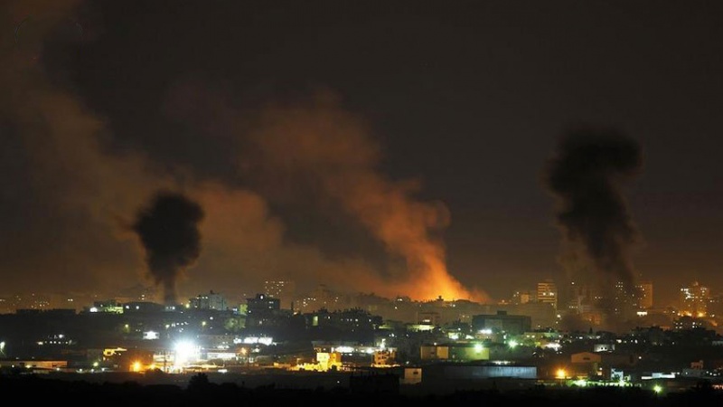 シオニスト政権イスラエル軍がガザ地区南部を攻撃