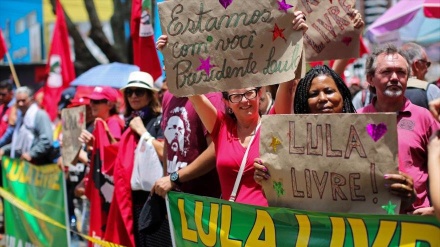 Protestan para pedir libertad de Lula+fotos