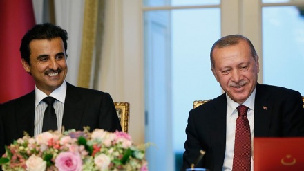 Türkiye cumhurbaşkanı Erdoğan ve  Katar Emiri arasında görüşme 