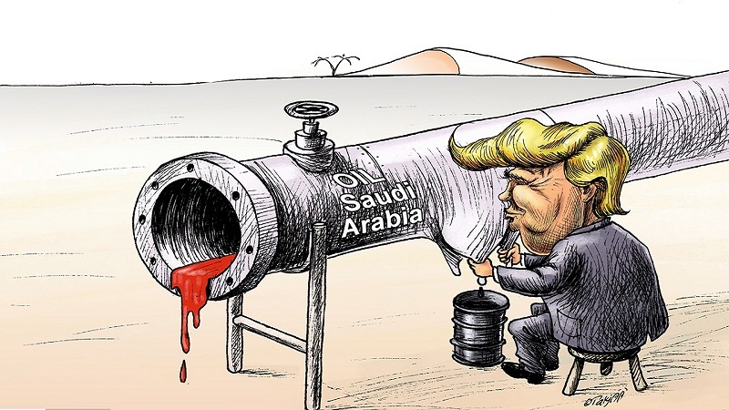 ماجراهای ترامپِ طمّاع و گاوِ شیر دِه عربستان