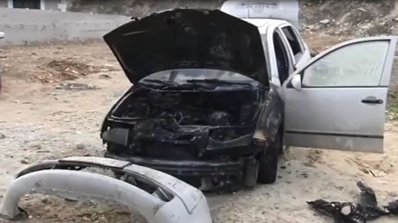 Pemukim Zionis Bakar Mobil Warga Palestina