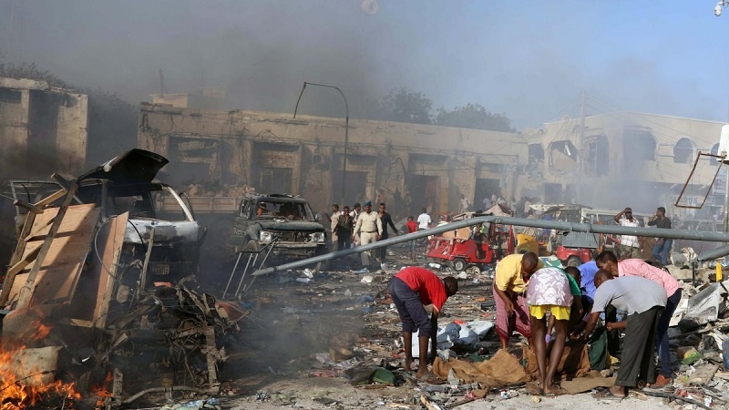 Mashambulizi pacha ya mabomu yaua raia na askari kadhaa nchini Somalia