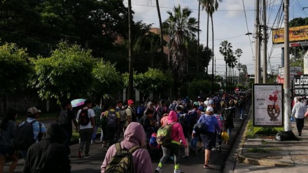 Nueva caravana de migrantes salvadoreños sale hacia EEUU+Fotos