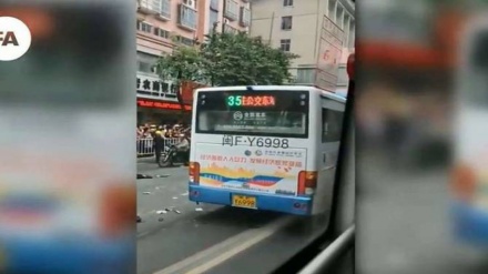 Bus Dibajak Tabrak 5 Warga Cina Hingga Tewas