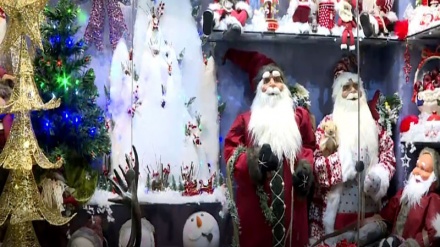 Las calles de Teherán se llenan de luces y adornos navideños+Video