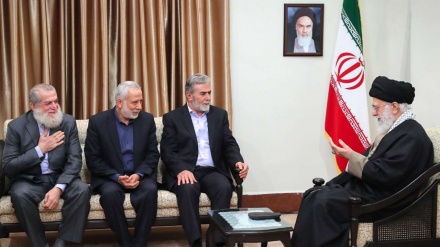 Pertemuan Rahbar dengan Sekjen Jihad Islam Palestina