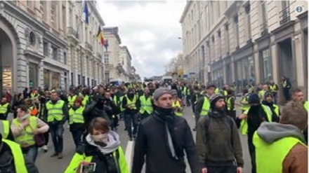 Polisi Belgia Tangkap 400 Demonstran Rompi Kuning
