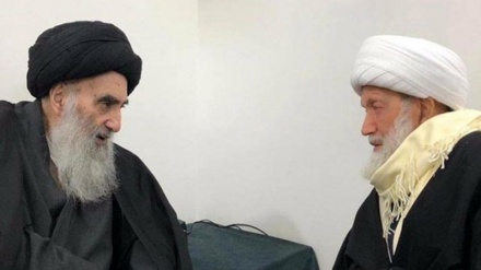 Sheikh Isa Qassim Bertemu Ayatullah Sistani di Najaf