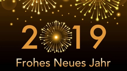 Gratulation zum Neujahr nach christlicher Zeitrechnung