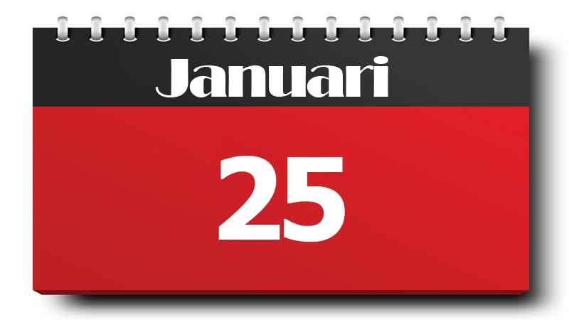 25 Januari 2019.