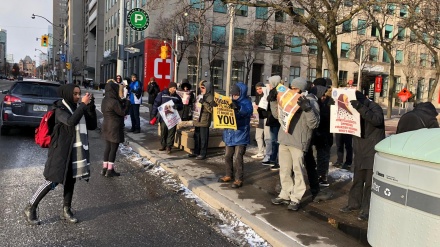 Activistas de EEUU y Canadá protestan por racismo contra Hashemi+fotos