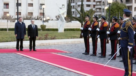 استقبال رسمی نخست وزیر سوریه از جهانگیری