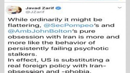 Зариф: АҚШ шынайы сыртқы саясатты Ираннан үркітумен алмастырып жатыр