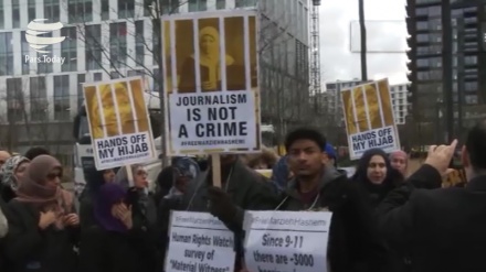 Londra’da Haşimi’nin gözaltına alınması protesto edildi