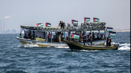 Maandamano ya baharini ya kuvunja mzingiro dhidi ya Ukanda wa Gaza; nembo nyengine ya mapambano ya Wapalestina