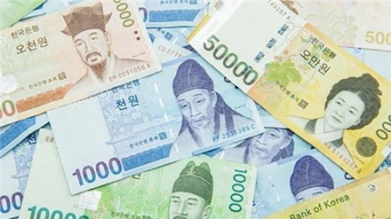 韓国ウォンが、過去２年間での最安値を記録