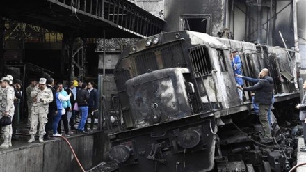 حادثه مرگبار  قطار در قاهره 