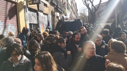 Siete detenidos por impedir el desahucio de cuatro familias en Lavapiés