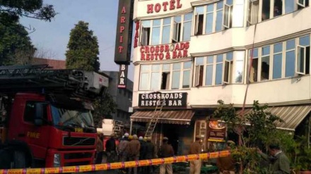  17 کشته در آتش سوزی هتلی در دهلی نو
