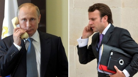 普京与马克龙就叙利亚问题进行电话会谈